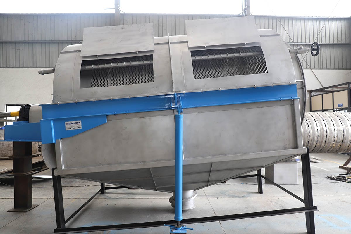 Peneira Trommel Inclinada - Instalacao